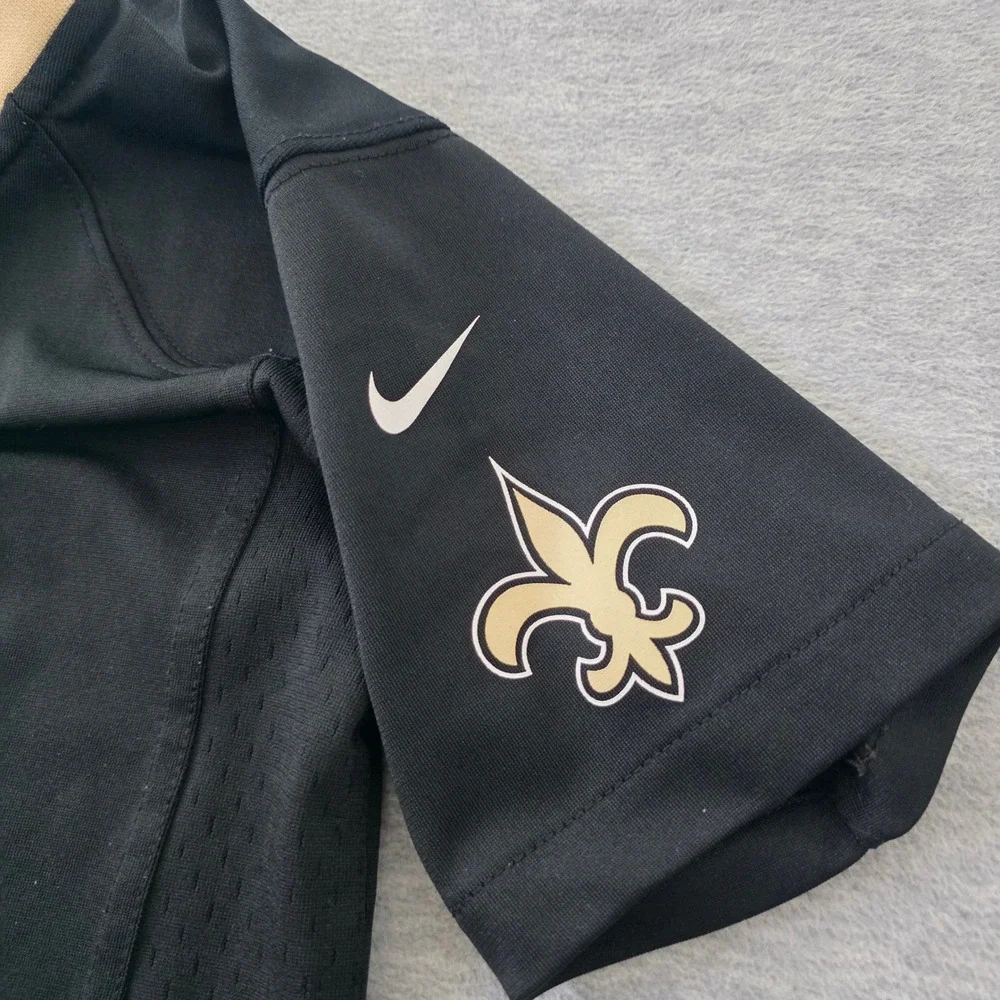 Nike New Orleans Saints Alvin Kamara 41 Jersey Kids Large 7 Black NFL On Field